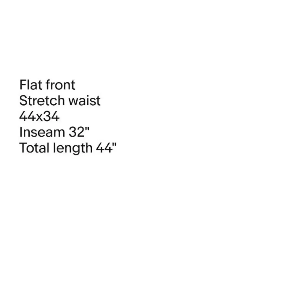 Izod American Chino Black Mens Size 44x34Classic Fit Stretch Waist Dress Pants